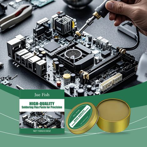 Lötpaste zur Verbesserung der Wärmeleitfähigkeit, Entfernung von Oxidation und Reinigung von Lötstellen geeignet für die Reparatur von Elektronikgeräten im Haushalt und die Wartung von Lötstellen – 10 (1/5)