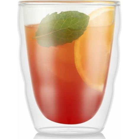 Bodum Set aus Transparenten Doppelwandigen Gläsern 250 ml