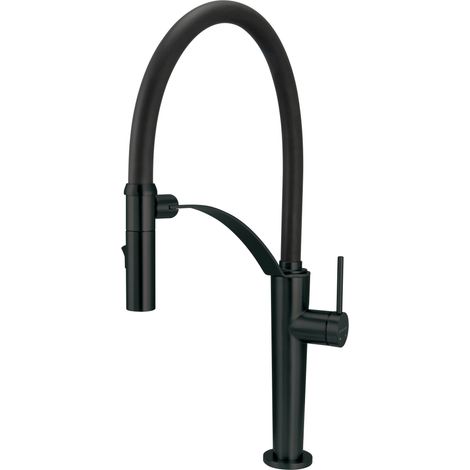 Deante Batterie de cuisine moderne noir 80 cm (1/4)