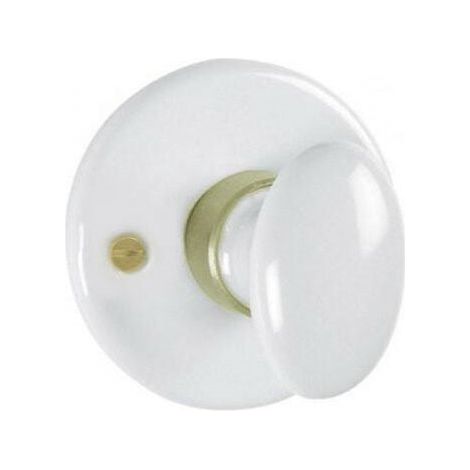 Rosace à bouton en porcelaine – Bec-de-cane – Ø 50 mm – Poignée de porte d'entrée – Finition moderne pour décoration intérieure (1/2)