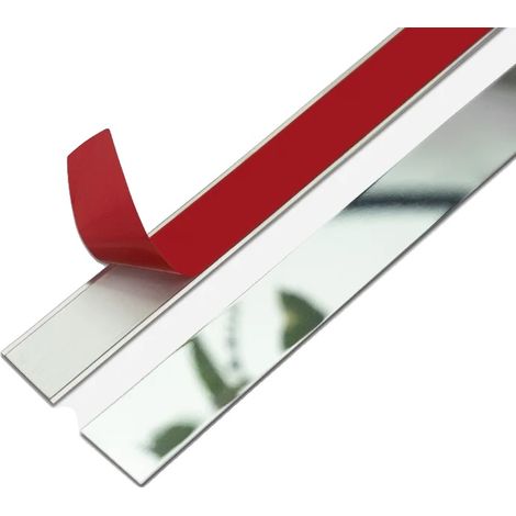 Tira metálica autoadhesiva con efecto espejo, color plata brillante, 3M, 5 cm. (1/2)