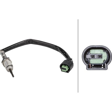 Capteur, température des gaz Hella 6PT 358 181-271 BMW 13627794723 13627795166