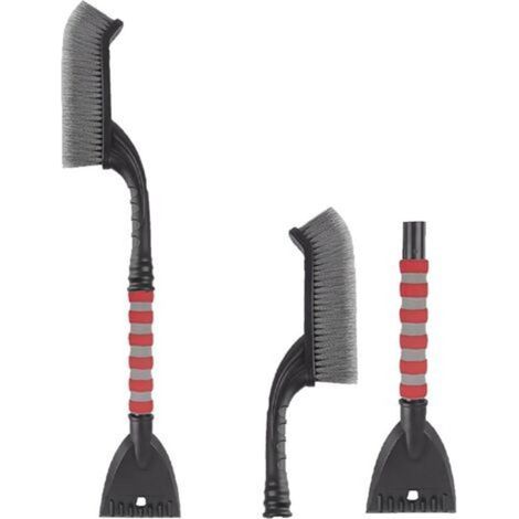 Car ice scraper, snow brush, winter windshield snow brush, snow brush, suitable for car doors, hoods and mirrors Yellow (1/5)