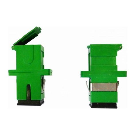 Doppeladapter SC/APC female SC/APC female mit selbstsichernder Kappe (1/2)