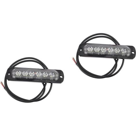 SUPVOX 2pièces Lumière De Stroboscope Led Auto Ultra-fine Pour (1/5)