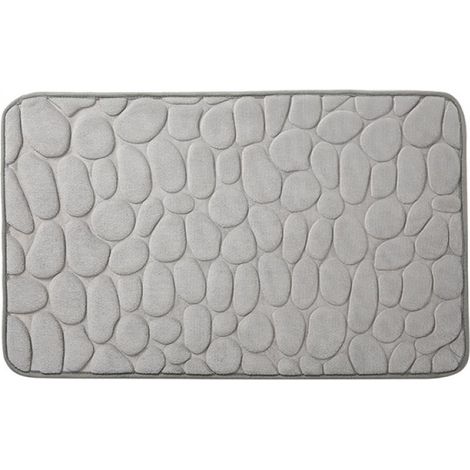 Tapis de bain, tapis de salle de bain imitation pavés, 50×80 cm - Tapis de bain, tapis de salle de bain imitation pavés, 50×80 cm (1/5)