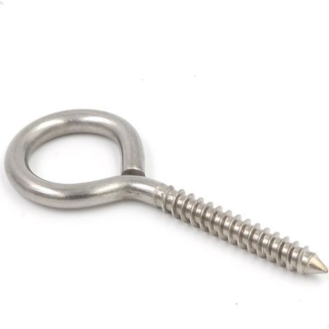 Vis à Anneau en Acier Inoxydable M5 65 - Anneau Rond pour Fixation (10 pièces) (1/5)