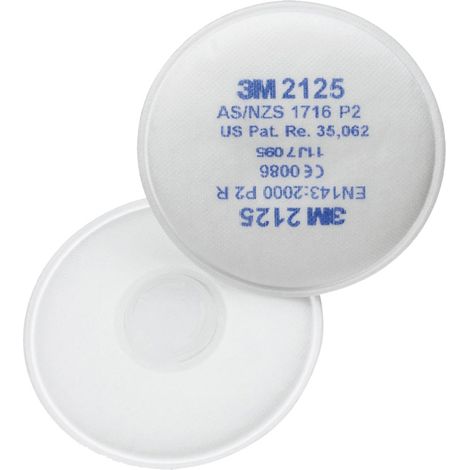 Couple de filtres anti-poussière 3M 2125 P2