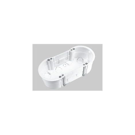 Scatola da incasso per cartongesso, doppia, diametro 60x44mm, bianca, Pak-Plast 19.