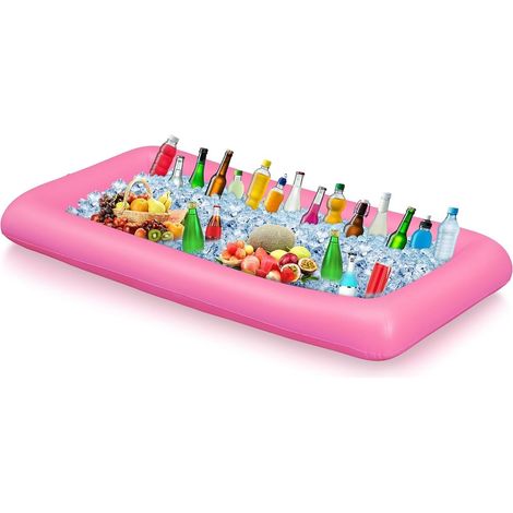 Porte-gobelet Gonflable 2 en 1 - Plateau Flottant - 8 Trous - Grande capacité - Porte-gobelet de Piscine Gonflable - Porte-gobelet Flottant (1/2)