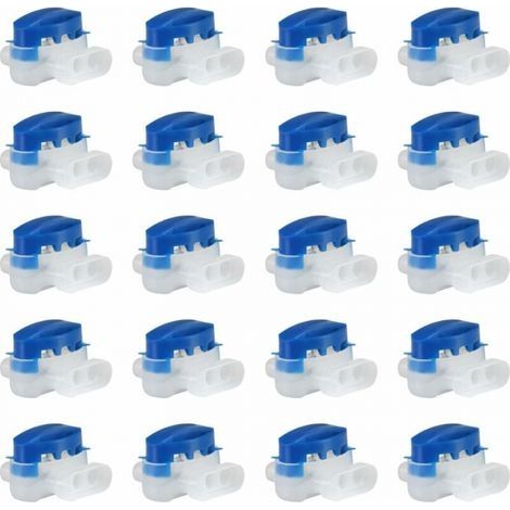 Lot de 20 connecteurs de câble étanches pour robot tondeuse – Réparation facile jusqu'à 3 fils – Pour câbles 0,5mm² à 1,5mm² (1/5)