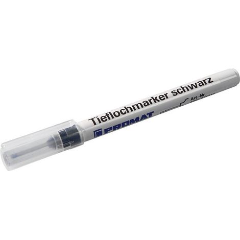 Marker per fori profondi, linea nera B.1,0 mm Punte conico Promot (di 12)