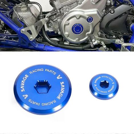Tapa del cárter del motor de motocross WR YZ 250 450 aplicable 2024 para YAMAHA YZ250F YZ450F WR250F WR450F WR/YZ 250F 450F 2010-2023 (Azul) (1/5)