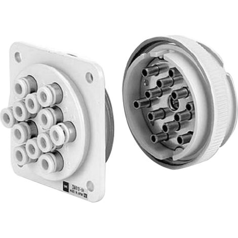 Nourrice de distribution SMC DMK 12 x 4 mm Push-in, entrée 12 x ( Prix pour 1 )
