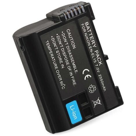 EN15-Akku für Nikon D850, D810, D7200, 2550 mAh, 7,2 V (1/5)