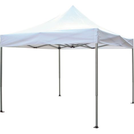 Cenador plegable de exterior 3x3 m con estructura de aluminio y lona de poliéster Compact