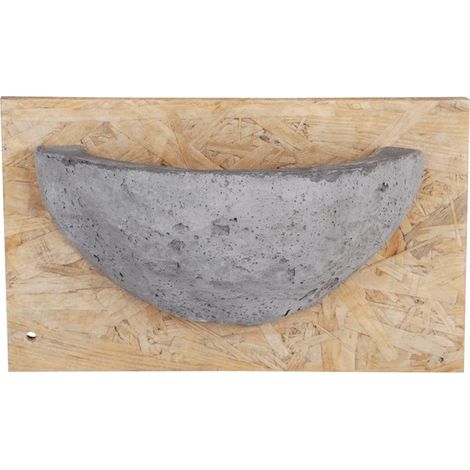 Nichoir à hirondelle en béton – Planche de fixation OSB 24,2 x 14,7cm – Profondeur 9,5cm – Installation en grange ou garage – Best For Birds