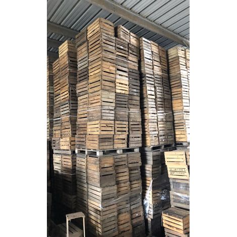 12x  Massive Obstkisten 2te Wahl Holzkisten Weinkisten Regalkisten Gartendeko Hochbeet Beetkiste (1/5)