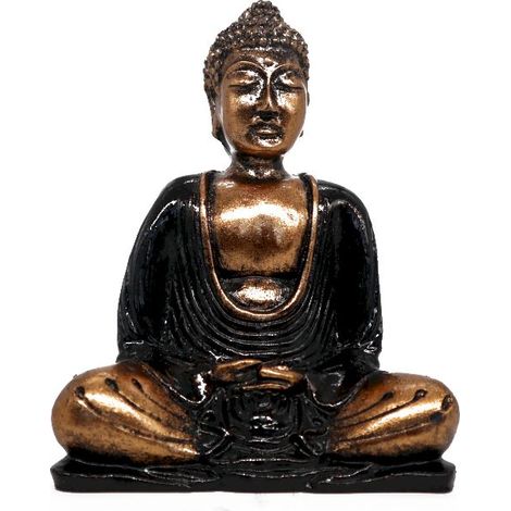 Buddha Negro y Oro- Med