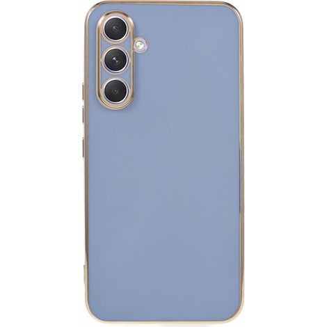 Coque Glamour CamShield bleue pour Samsung Galaxy A25 5G, verre trempé 9H (1/5)