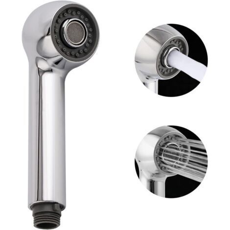 Pull-Out Kitchen Faucet, Replacement Spout, 2-Function Sink Faucet Head, G1/2 or 13/16" Connector, Non-Universal, Brushed Nickel, Chrome (1/4)