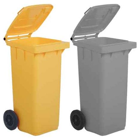 CUBO DE RESIDUOS PARA RECICLAJE 120 L - Color verde