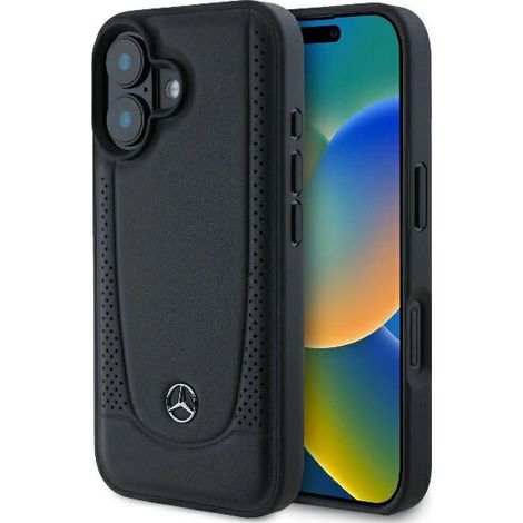 Mercedes MEHCP16SARMBK iPhone 166.1 nero/custodia rigida nera Pelle Urban (1/5)