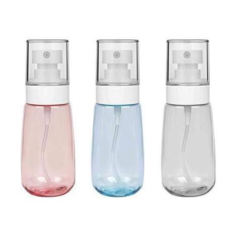 Mist Spray Bottle, Clear Reusable Plastic Empty Travel Spray Bottle For Skincare Lotion/Makeup Spray/Perfumes/Cosmetics (60ml)