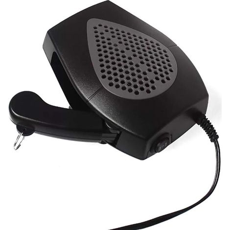 Ventilateur de chauffage pour voiture 12V 150W, dégivrage et désembuage, chauffage d'habitacle avec poignée de chauffage rotative à 360° et câble d'alimentation de 1,5 m (gris) (1/5)