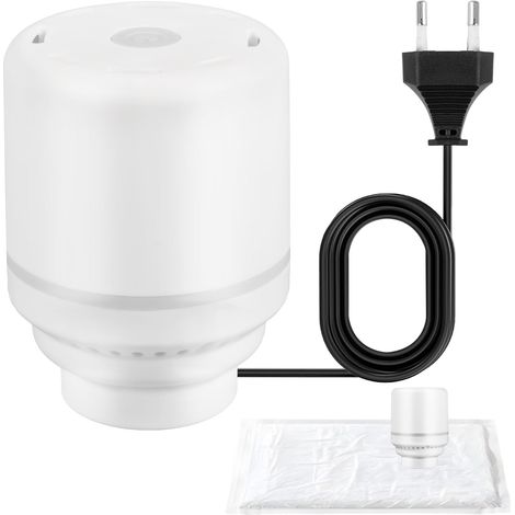 Pompe à vide électrique portable pour sacs sous vide pour vêtements, Mini Aspirateur 220V 30W 4,0 kPa forte puissance d'aspiration pour Voyage Camping (1/5)