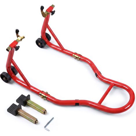 VOUNOT Motorbike Rear Paddock Stand, 390kg Capacity, Heavy Duty, Red (1/5)