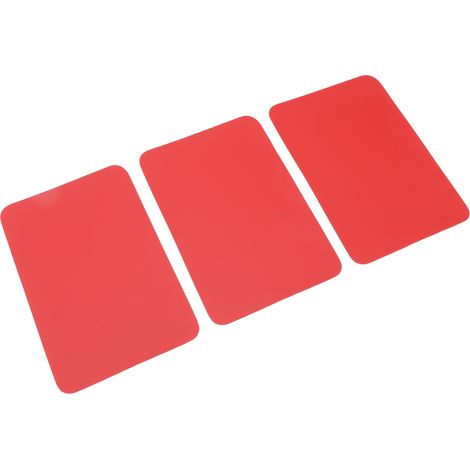3 Pièces Patchs de Réparation pour Bateau Gonflable, Canoë et Kayak - PVC Imperméable Rouge