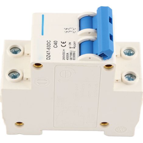 Leitungsschutzschalter für DIN-Schienenmontage, Niederspannungs-Elektrogeräte, 2-polig, DC 250 V, DZ47Z40A (1/5)