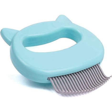 Peigne massant en coquillage pour l'élimination des poils d'animaux, brosse douce de démêlage, toilettage et démêlage des poils emmêlés pour poils longs et courts [jkw] (1/5)