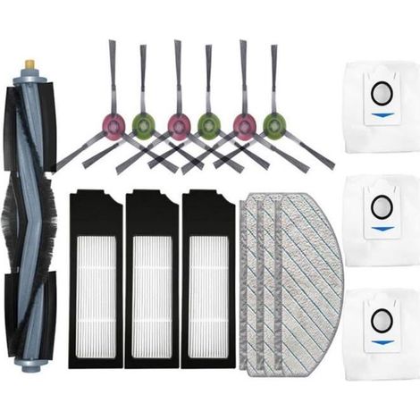 pour Aspirateur Robot Ecovacs X1 plus Brosse LatéRale Principale Filtre Hepa Sac à PoussièRe pour Vadrouille ACCESSOIRE (1/4)