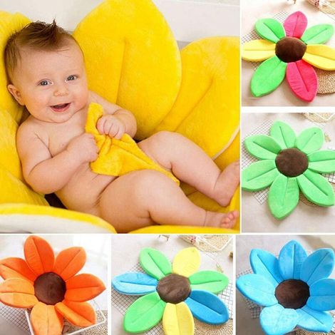 nouveau-né bébé coussin de bain baignoire pliable épanouissement bain fleur baignoire pour bébé évier épanouissement bain pour bébé jouer bain tournesol coussin tapis (1/3)