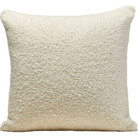 Housse de coussin en Bouclette à l'aspect laineux LEONARD (1/4)