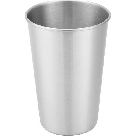 Gobelet portable de 500 ml en acier inoxydable pour enfants et adultes, idéal pour le camping, les pique-niques, le thé, l'eau, les jus et la bière. Convient aux enfants et aux adultes. (1/5)