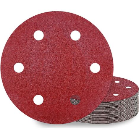 Schleifpapier 225mm Klett 6 Loch P80 25 Stück Schleifgiraffe P80 25.0 (1/5)