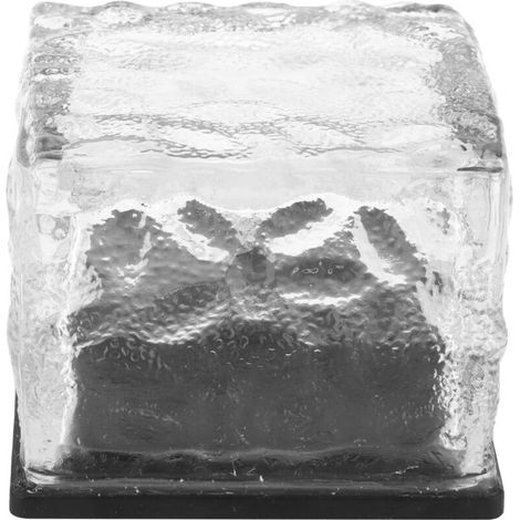Lumière de Brique de Verre, Lampe Solaire enterrée décorative IP68 en Verre trempé Belle pour la Disposition périphérique de Piscine pour Les Cours pour Les Routes Lampe pour Le Jardin