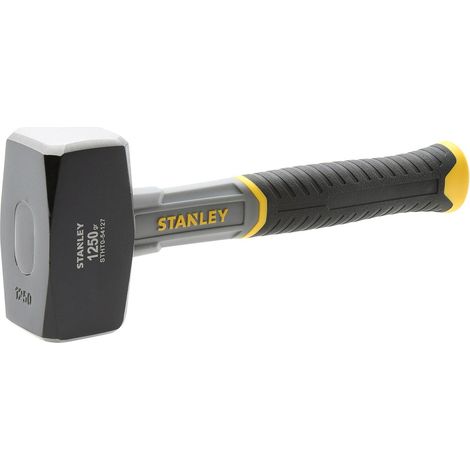 Stanley Fibreglass Club Hammer 1.25 kg (2.75 lb) Ergonomic Anti-Slip Bi-Material Handle Drop-Forged Alloy Head