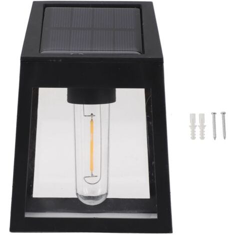 Pair Éclairage Solaire Extérieur Murale Décoratif Induction Automatique LED Étanche Allée Jardin (1/5)