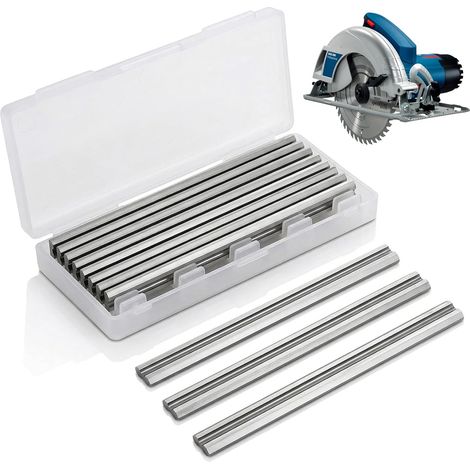 Planer Blade 82 mm, 10 Pieces Hss Planer Blade, for Planer HSS Blade, 82 x 5.5 x 1.1 mm, for Elected Planers (1/5)