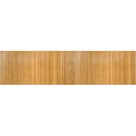 Alfombra rectangular bambú color natural 100x400 cm vidaXL