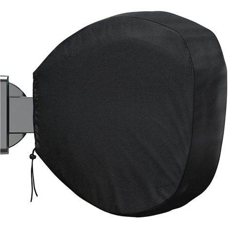 Funda protectora para carrete de manguera de jardín, 55 x 30 x 55 cm, tejido Oxford 420D, impermeable, a prueba de polvo, cortavientos y resistente a los rayos UV, con cordón ajustable, color negro. (1/5)