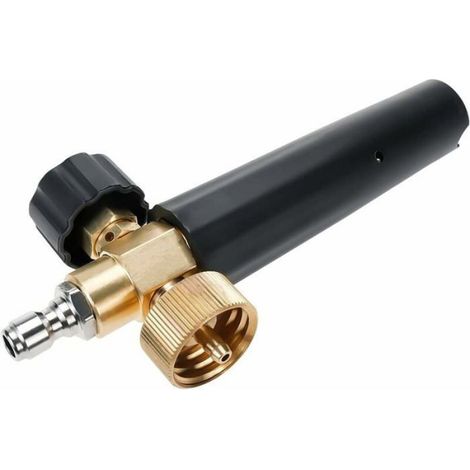 Canon Mousse Voiture, 1L, Lance Haute Pression, Pièces Laiton, Pulvérisation Réglable (1/4)