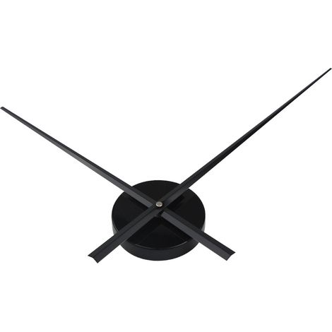 Aiguilles d'horloge 3D - Grandes aiguilles d'horloge murale 3D - Décoration Art déco. Horloge à quartz. Accessoires (Noir) (1/5)