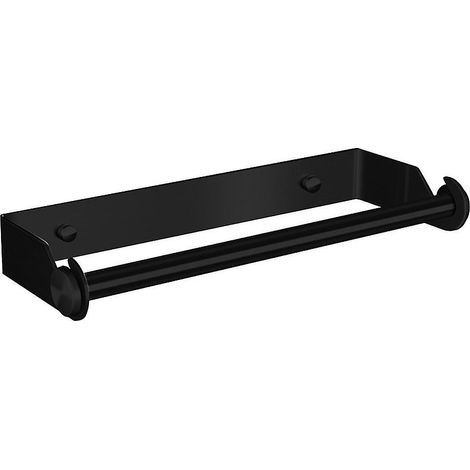 Porte-rouleau de papier toilette en acier inoxydable, support pour rouleau de papier essuie-tout de cuisine, porte-rouleau sous-meuble (1/5)