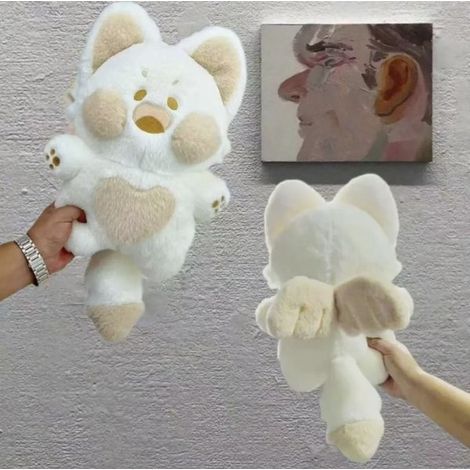 45 cm Dudu Meow Doodle Chat Plyschkattunge Kawaii Jouet Fluffy Angel (1/5)