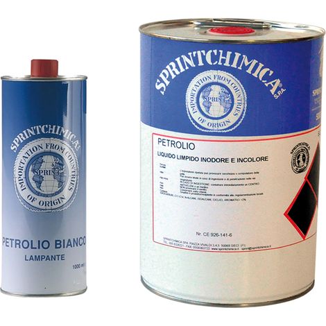 PETROLIO BIANCO Lt. 1 - in lattina- 20 pezzi  - SPRINTCHIMICA